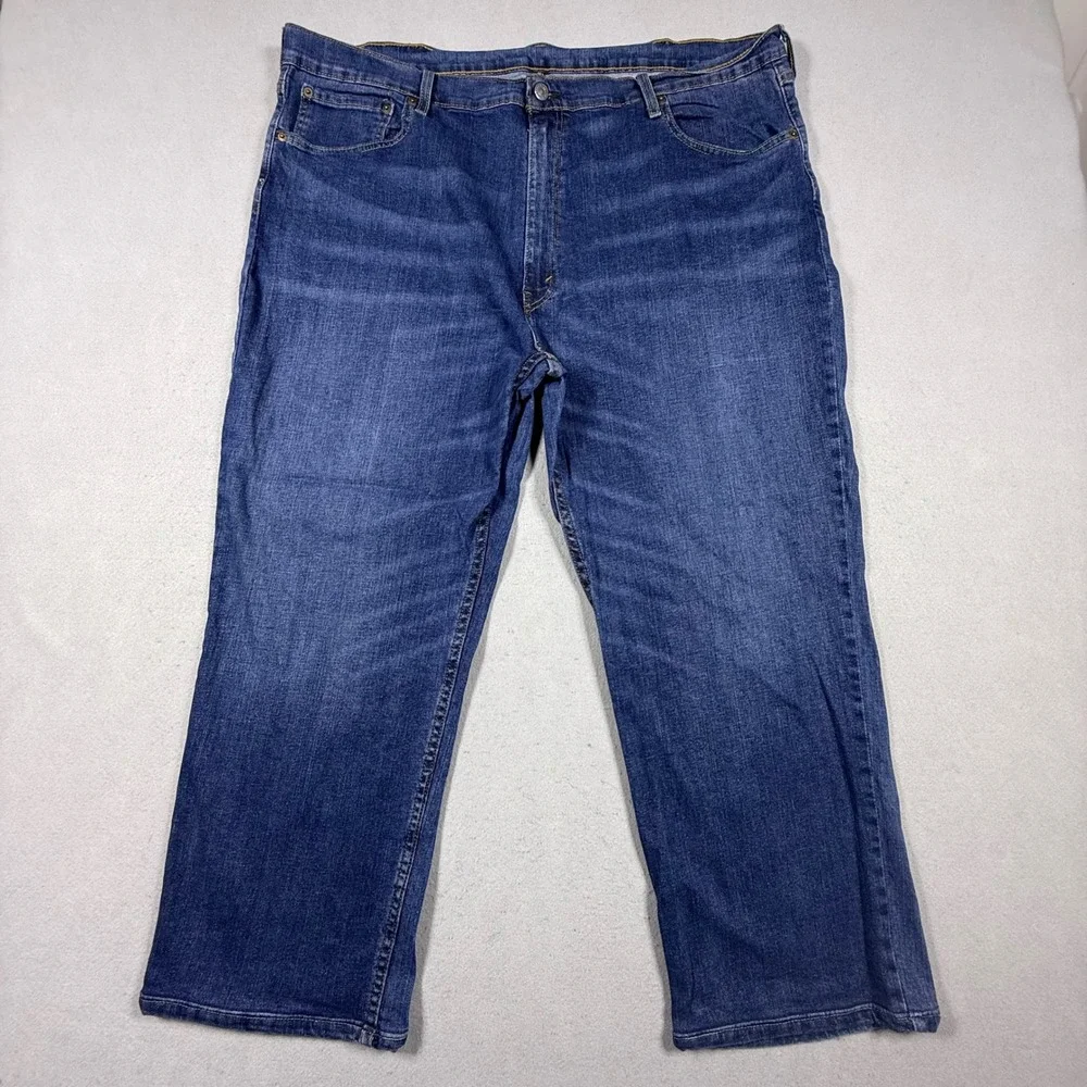 Levis 559 Relaxed Straight Jeans Mens 46x30 Medium Wash Blue Denim